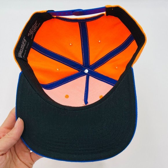Dragon Ball Z Orange Blue Brim Snapback Hat Cap One Size Fits Most - Picture 6 of 7